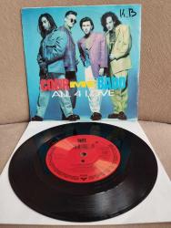 Color Me Badd – All 4 Love -  1991  Almanya Basım 45lik Plak-2.el