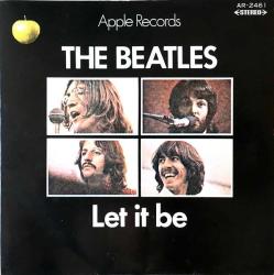 THE BEATLES - Let It Be - Japonya 1970 Basım  45lik Plak - Temiz 2. el