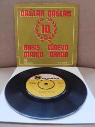 Barış Manço / Cüneyd Orhon – Dağlar Dağlar - 1970 Türkiye Basım  45lik Plak-2.el
