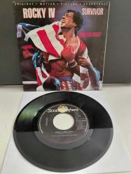 SURVIVOR - Burning Heart / Rocky IV (Soundtrack) - 1985 USA  Basım 45lik Plak-2.el