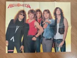 Helloween  – Walls Of Jericho - 1990 Kore  Basım LP Plak /Posterli-2.el