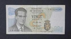 Belçika 20 Frank 1964 ÇT