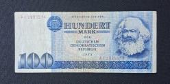 LOT.8 » Almanya Demokrati Cumhuriyeti 100 Mark 1975 ÇT Karl Marx (Hafif Lekeli)