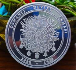 LOT.11 » 2024 Osmanlı Devlet Arması-Sultan Abdülhamid Han Hatıra Parası & Madalyon 60 Mm Boyutlarda Sertifikalı..