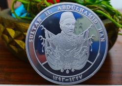 2024 Osmanlı Devlet Arması-Sultan Abdülhamid Han Hatıra Parası & Madalyon 60 Mm Boyutlarda Sertifikalı..