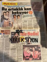 HAFTA SONU DERGİ - GAZETESİ DOĞUM GÜNÜ HEDİYESİ (TURKİSH MAGAZINE - NEWSPAPER) - TAM TAKIM 8 SAYFADIR - 2 OCAK 1987 - Sayı:1 - Tarık Akan-Belkıs Gökçe-Mustafa Bağdiken-Müjde Ar-Zeki Müren-Vitali Hakko-Kethy Hakko-Betina Hakko-Cem Hakko-Cavit Kılıç-Müslüm Toprak-Nil Burak-Orhan Gencebay-Sevim Emre-perihan Savaş-Kemal Egesan-Can Tufan-erzen Pakel Onur-1000 senaryolu aktör eskisi Bülent oran-Yeşilçam’da futbolcu hastalığı-Sermin Can-Güler Özen-Şükran Özer doruk-Hakkı dağdeviren-Adnan Menderes-İbrahim Tatlıses-Emrah-Nadia Smolik-Burhan Bayar-Ahu Tuğba-Gül,Ekren Dürüst-Hülya Tuğlu-