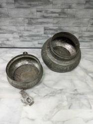 Eskilerden Damgalı ve Kalem İşçilikli Bakır Osmanlı Ekmeklik