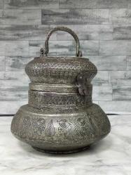 Eskilerden Damgalı ve Kalem İşçilikli Bakır Osmanlı Ekmeklik