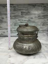 Eskilerden Damgalı ve Kalem İşçilikli Bakır Osmanlı Ekmeklik