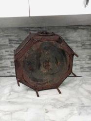 Antika 1700'ler Osmanlı Kaçar Hanedanı Sekizgen Dövme Demir Mangal