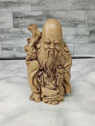 Eskilerden Çin Feng Shui Uzun Ömür Tanrısı Shou Lao Heykeli