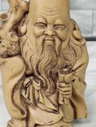 Eskilerden Çin Feng Shui Uzun Ömür Tanrısı Shou Lao Heykeli