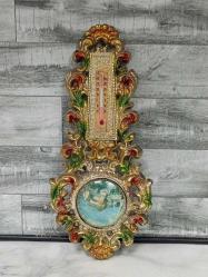 1960'lar Avrupa Yapımı Görselli Duvar Termometresi