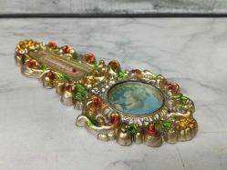 1960'lar Avrupa Yapımı Görselli Duvar Termometresi