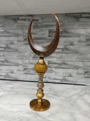 Eskilerden Bronz Osmanlı İslami Hilal Alem