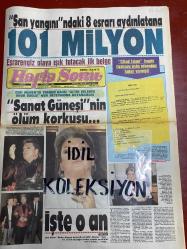 HAFTA SONU DERGİ - GAZETESİ DOĞUM GÜNÜ HEDİYESİ (TURKİSH MAGAZINE - NEWSPAPER) - TAM TAKIM 8 SAYFADIR - 27 ŞUBAT 1987 - Sayı:9 - Zeki Müren-Turgut Özal-Vedat Araz-Küçük Şoray-Turan Çevik-Nazan Şoray-Göker Birdal-Zerrin Özer-James Dean-Hülya Koçyiğit-Selim Soydan-Muhteşem Nejad-Özcan Köknel-Muhammet Ali Erbil-Ergun Köknar-Necati Bilgiç-Ateşböceği Yalçın-Cengiz Sezgi-Bahar Öztan-Asuman Arsan-Yasemin Yalçın-Kenan Büke-Nilgün Ersoy-Safa Önal-Samim Değer-Erler Film-Fikret Hakan-Bahar Öztan-Ayhan Özgün-Müjde Ar-Fikret Hakan-Evin Soley-Emel Sayın-Meral Zeren-Sezen Aksu-Mithat Can-Sakıp Sabancı-Cüneyt Arkın-Özden Çelik-Seyfi Basa-Yurdaer Doğulu-Sibel Egemen-Leyla Sayar-Murtaza Elgin