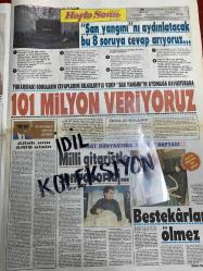 HAFTA SONU DERGİ - GAZETESİ DOĞUM GÜNÜ HEDİYESİ (TURKİSH MAGAZINE - NEWSPAPER) - TAM TAKIM 8 SAYFADIR - 27 ŞUBAT 1987 - Sayı:9 - Zeki Müren-Turgut Özal-Vedat Araz-Küçük Şoray-Turan Çevik-Nazan Şoray-Göker Birdal-Zerrin Özer-James Dean-Hülya Koçyiğit-Selim Soydan-Muhteşem Nejad-Özcan Köknel-Muhammet Ali Erbil-Ergun Köknar-Necati Bilgiç-Ateşböceği Yalçın-Cengiz Sezgi-Bahar Öztan-Asuman Arsan-Yasemin Yalçın-Kenan Büke-Nilgün Ersoy-Safa Önal-Samim Değer-Erler Film-Fikret Hakan-Bahar Öztan-Ayhan Özgün-Müjde Ar-Fikret Hakan-Evin Soley-Emel Sayın-Meral Zeren-Sezen Aksu-Mithat Can-Sakıp Sabancı-Cüneyt Arkın-Özden Çelik-Seyfi Basa-Yurdaer Doğulu-Sibel Egemen-Leyla Sayar-Murtaza Elgin