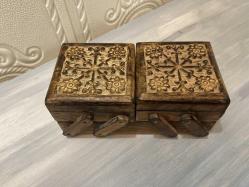 el işlemeli dikiş kutusu