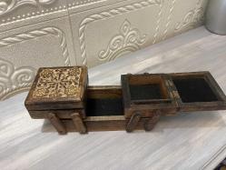 el işlemeli dikiş kutusu