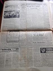 Yeni Sabah Gazetesi - Turkish Newspaper - 14 Nisan 1950 - Mareşal Fevzi Çakmak'ın tabutu Teşvikiye de oturduğu apartmandan çıkarken - Mareşal Fevzi Çakmak'ın evinde neler gördüm neler duydum - Mareşal'ın yeğeni Bay Adnan Çakmak arkadaşımıza anlatıyor fotoğraf - yüksek tahsil gençliği Mareşal Fevzi Çakmak'ın cenaze merasiminde Fotoğrafı - son 2 günlük hadiselerde 48 genç tevkif edildi 100 kişi nezaret altında 37 kişinin sorgusu yapıldı - seçim masrafı ve Marshall yardımları - Truman'a göre dünyanın durumu - vatandaş seçimler için ne düşünüyor - CHP'nin durumu İstanbul'da zorlaştı - Von Papen'in Türkiye'ye dair mühim ifşaatı Yazan Murat Sertoğlu - Mareşal Fevzi Çakmak yazan tarihçi - Osmanlı sarayı'nın son günleri yazan eski bir politikacı Yazı Dizisi - Roosevelt Churchill Stalin başbaşa yazan Amiral Leahy yazı dizisi - ticani tarikatından 7 kişi tevkif edildi - Şehir Tiyatrosu dram kısmında Deli saraylı komedi kısmında üvey kardeşler oyunu - Saray sinemasında kanlı izdivaç filmi