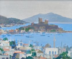 ALİ KARTAL (1945-) - Bodrum Kalesi (Peyzaj)