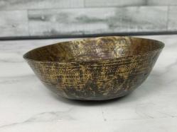 Antika Erken Osmanlı Nadir Tümüyle Kufi ve Kalem Yazılı Şifa Tası