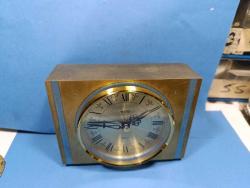 MS13----FRENKLE METAL KASA PİLLİ MASA SAATİ---ÇALIŞMIYOR