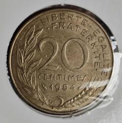 FRANSA 20 CENTİMES 1984