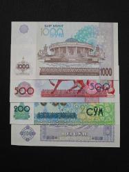 Özbekistan 100-200-500-1000 Som, Çil
