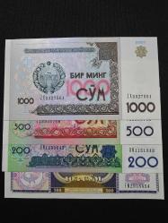 Özbekistan 100-200-500-1000 Som, Çil