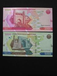 ÖZBEKİSTAN 2000-5000 SOM, 2021, ÇİL