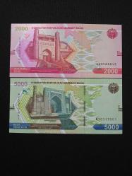 ÖZBEKİSTAN 2000-5000 SOM, 2021, ÇİL