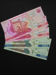 ÖZBEKİSTAN 2000-5000 SOM, 2021, ÇİL 4 adet