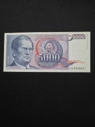 Yugoslavya 5000 Dinar, 1985, Çil