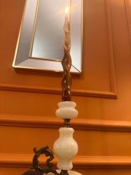 Antika Mermer Şamdan