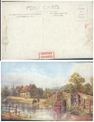 İngiliz Adaları Eski Çizim Kartpostal, Kullanılmamış