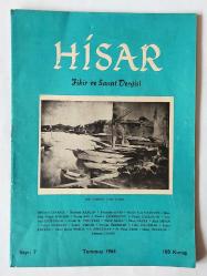 HİSAR Fikir Sanat Edebiyat Dergisi, 1950 - 1979, Sayı: 2, 4, 5, 6, 7, 8, 15, 20, 22, 27, 28, 29, 30, 39, 40-41, 42, 43, 44, 45, 46, 47, 48, 49, 50, 51, 52, 53, 54, 55, 56, 57, 58, 59, 60, 62, 63, 64, vd.[176 ADET]