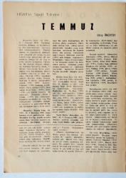 HİSAR Fikir Sanat Edebiyat Dergisi, 1950 - 1979, Sayı: 2, 4, 5, 6, 7, 8, 15, 20, 22, 27, 28, 29, 30, 39, 40-41, 42, 43, 44, 45, 46, 47, 48, 49, 50, 51, 52, 53, 54, 55, 56, 57, 58, 59, 60, 62, 63, 64, vd.[176 ADET]