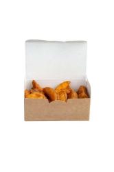 Natural Kraft Soğan Halkası/Nugget Kutusu Küçük Boy 12x8x6 Cm 1000 Adet