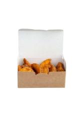 Natural Kraft Soğan Halkası/Nugget Kutusu Küçük Boy 12x8x6 Cm 100 Adet