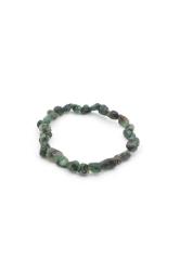 Amorf Kesim Hakiki Doğal Zümrüt Taşı Bileklik