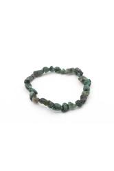 Amorf Kesim Hakiki Doğal Zümrüt Taşı Bileklik