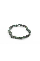 Amorf Kesim Hakiki Doğal Zümrüt Taşı Bileklik