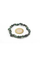 Amorf Kesim Hakiki Doğal Zümrüt Taşı Bileklik