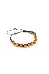 Makrome Model Sertifikalı Hakiki Turuncu Damla Kehribar Bileklik