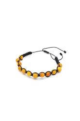 Makrome Model Sertifikalı Hakiki Turuncu Damla Kehribar Bileklik