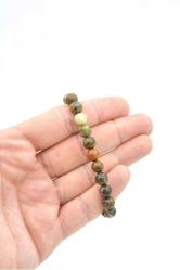 Hakiki Doğal Yeşil Opal Taşı Bileklik 8 Mm