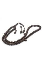 Usta İşi Tekerlek Kesim İri Boy 99 luk Demirhindi Ağacı Zikir Tesbihi