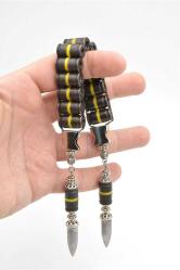 Usta İşi Eskitilmiş Mermi Kovanı Zaza Tesbih