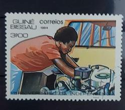 Gine Bissau Damgalı pul